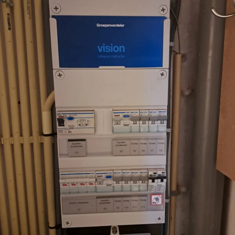 Nieuwe groepenkast aangesloten