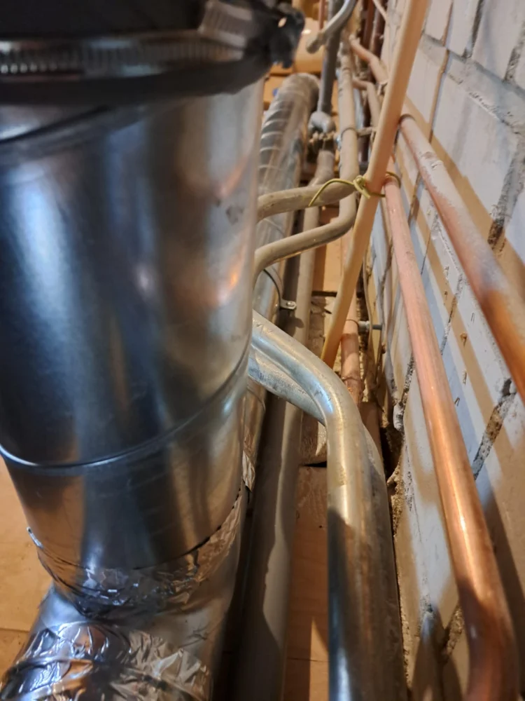 Leidingwerk in een woning